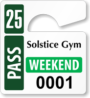 Plastic ToughTags™ Parking Permits, Mini