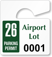 Plastic ToughTags™ Parking Permits, Mini