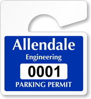 Plastic ToughTags™ Parking Permit Mini Template