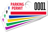 ToughTag™ Mirror Parking Permits (non blocking)