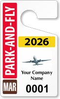 Plastic ToughTags™ for Park and Fly Parking Permits