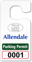 Plastic ToughTags™ Parking Permit Template
