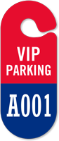 VIP Parking Permit Hang Tag, Sequentially Numbered