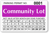 Monthly Window Decal 2 in. x 3 in.