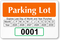 Monthly Window Decal 2 in. x 3 in.