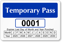 Monthly Window Decal 2 in. x 3 in.
