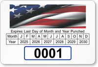 Monthly Window Decal 2 in. x 3 in.