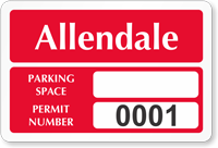 Parking Labels   Design LT8