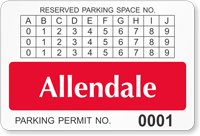 Parking Labels - Design LT14