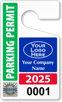 Plastic ToughTags™ for SecuraPass™ Parking Permits