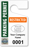 Plastic ToughTags™ for SecuraPass™ Parking Permits