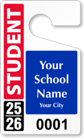 Plastic ToughTags™ for Student Parking Permits