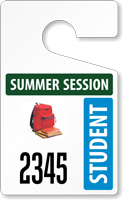 Plastic ToughTags™ for Student Parking Permits
