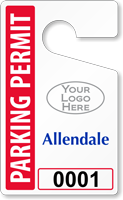 Plastic ToughTags™ Parking Permit Template