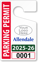 Plastic ToughTags™ Parking Permit Template