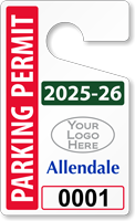Plastic ToughTags™ Parking Permit Template