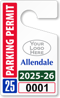 Plastic ToughTags™ Parking Permit Template