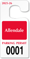 Plastic ToughTags™ Parking Permit Templates