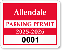 Parking Labels   Design CD1