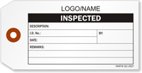 Custom Inspected Tag [add your name or logo]