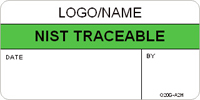 NIST Traceable Label [add name or logo]