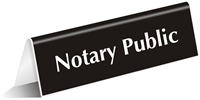 Table Top Sign