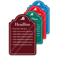 Personalized ShowCase Sign Palladio