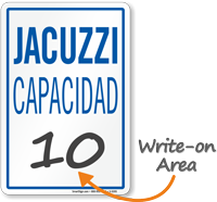 Spanish Maximum Capacity Sign