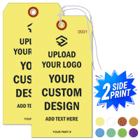 Double Sided Vertical Warehouse Tag, (5.75" x 2.875")