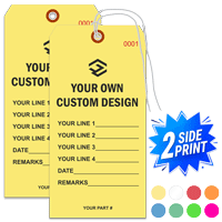 Double Sided Vertical Warehouse Tags