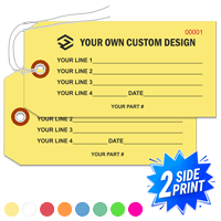 Double Sided Horizontal Warehouse Tags