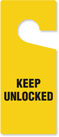 Plastic Door Knob Hanger Tag