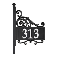 Reflective Address Post Sign