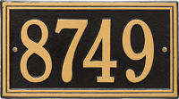 Double Line Standard Wall Plaque, One Line