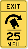 Combination Horizontal Alignment / Advisory Exit Speed  Truck Rollover