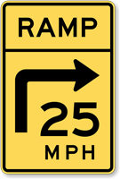 Combination Horizontal Alignment / Advisory Ramp Speed  Turn