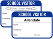 Create Own 1-Day School Visitor Pass