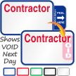 Tab Expiring Contractor Labels Book