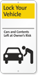 Lock Your Vehicle iParking Sign