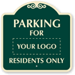 Custom Parking For Residents Only Signature Sign