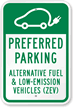 Preferred Parking Alternate Fuel & Low Emission Vehicles Sign