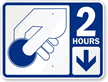 2 Hour Pay Parking Sign with Symbol