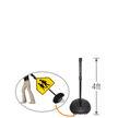 Tip n' Roll Portable Sign Base and Pole   4ft. Tall