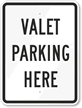 Valet Parking Sign