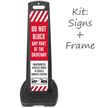 Do Not Block Any Part of Driveway LotBoss Portable Kit