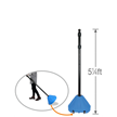 Handicapped Blue Roll 'n' Pole Sign Holder