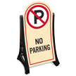 No Parking Portable A-Frame Sidewalk Sign Kit