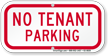 No Tenant Parking Supplemental Parking Sign