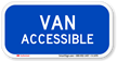 Van Accessible Reflective Aluminum ADA Handicapped Sign