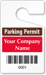 Plastic ToughTags™ for Bar Coded Parking Permits